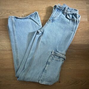 Baggy Blue Cargo Jeans